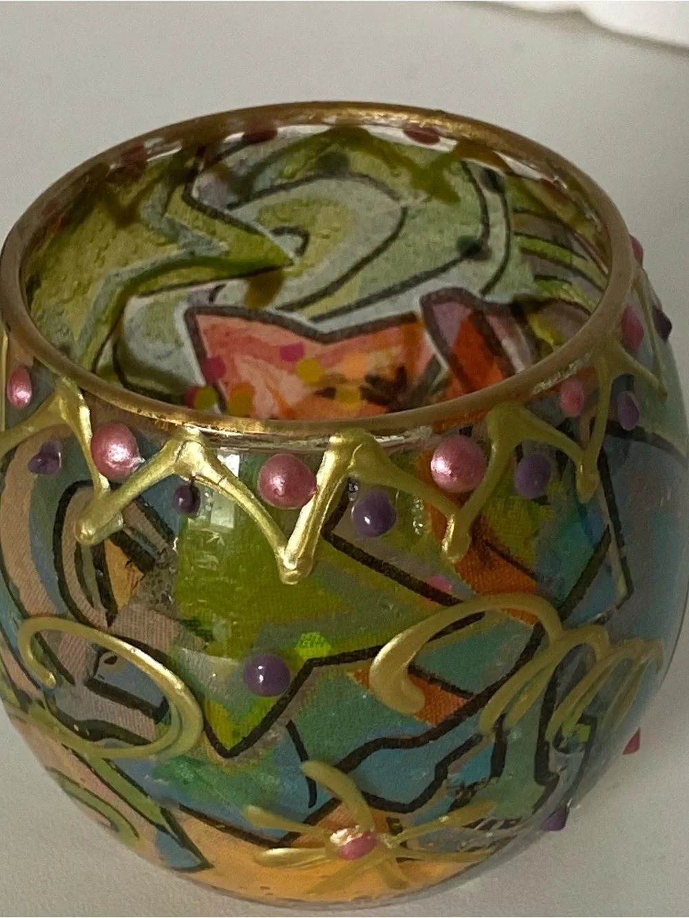 Handmade boho glass